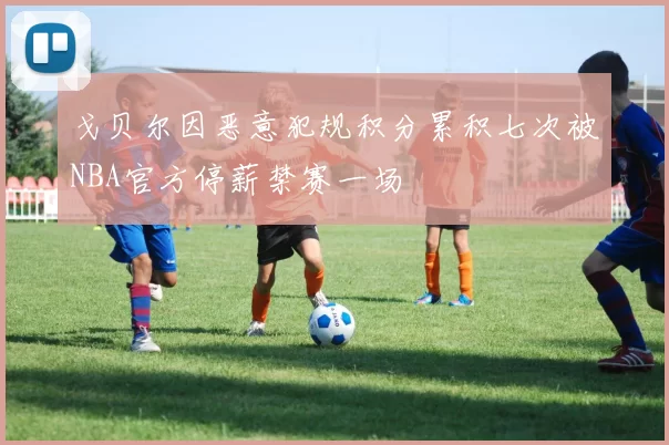 戈贝尔因恶意犯规积分累积七次被NBA官方停薪禁赛一场